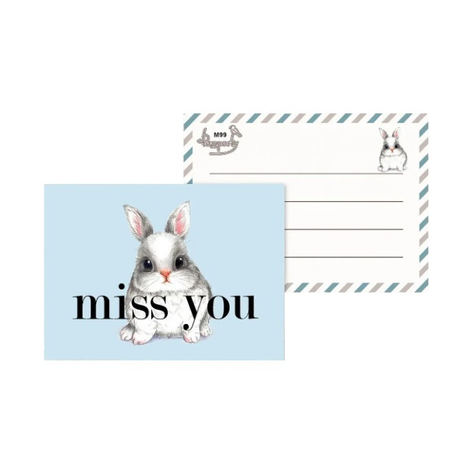 Листівка міні " Miss you "