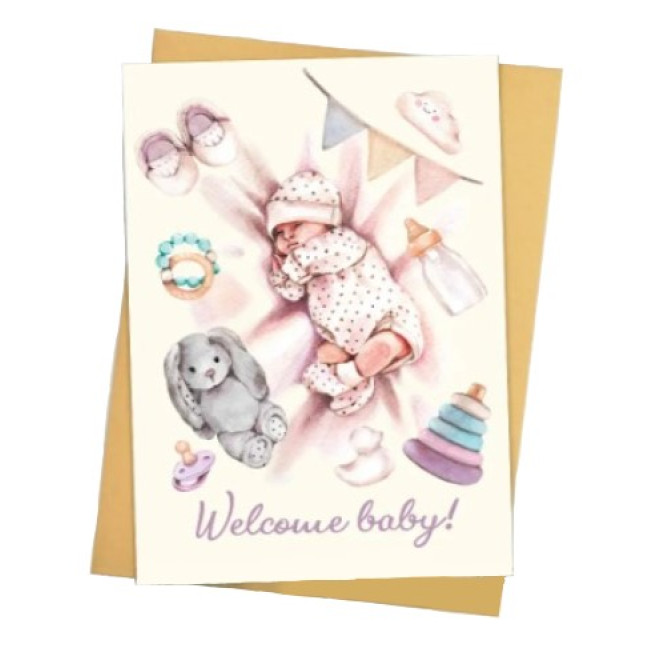 Листівка " Welkome baby !"