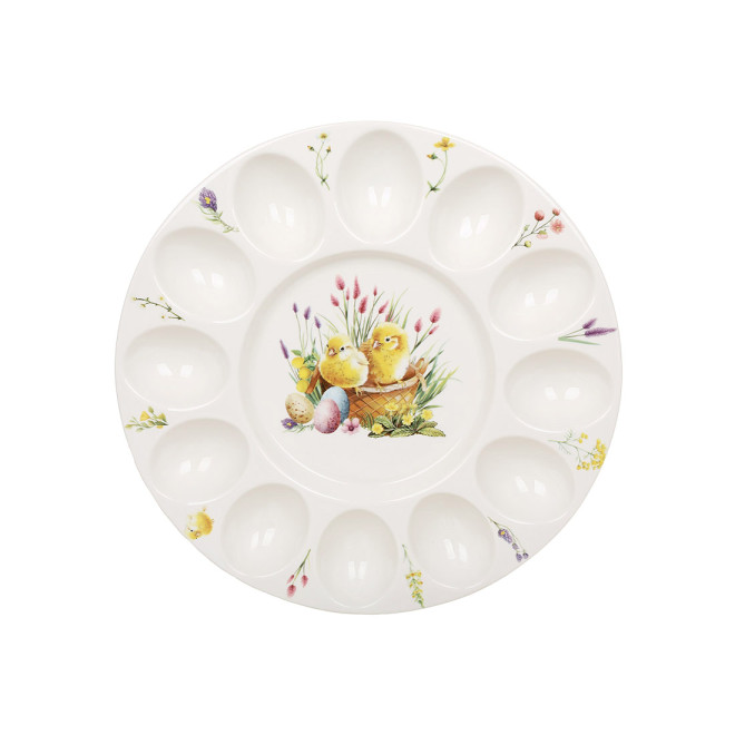 Блюдо - підставка для 12-ти яєць " Курчата"
