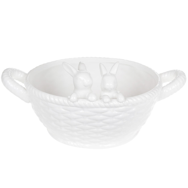 Кошик з ручками" Зайці" 29см.