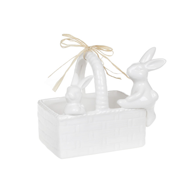 Кошик з ручкою "Зайчики", 16см.