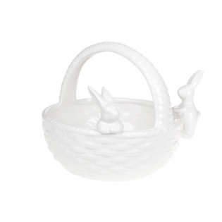 Кошик з ручкою "Зайчики", 22см.