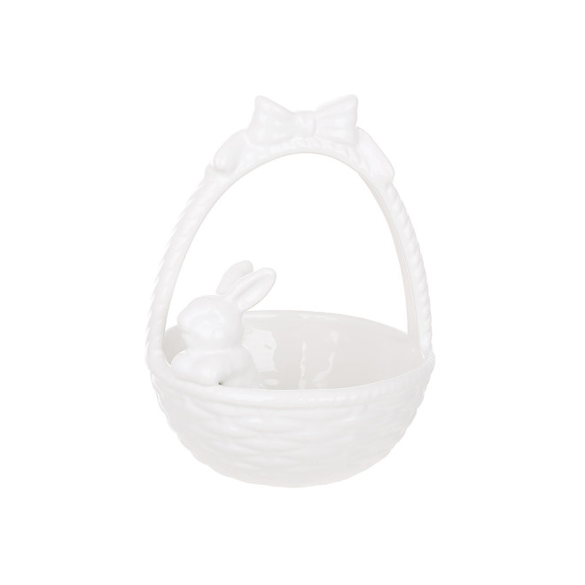Цукерниця-кашпо " Зайка в кошелику ", 16 см