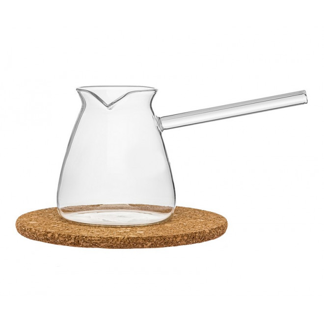 Турка скло 580мл гладка, вузьке горлишко