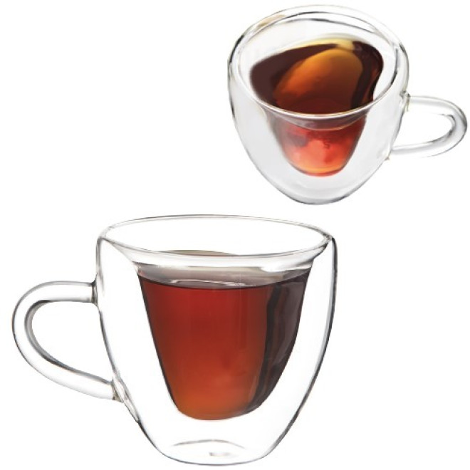 Чашка 180мл Сердечко з подвійною стінкою