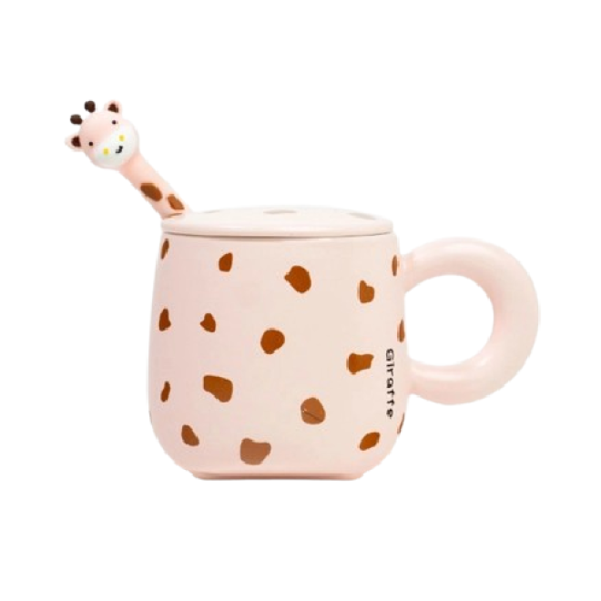 Чашка "Рожевий жираф" 360 мл.