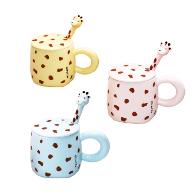 Чашка "Рожевий жираф" 360 мл.