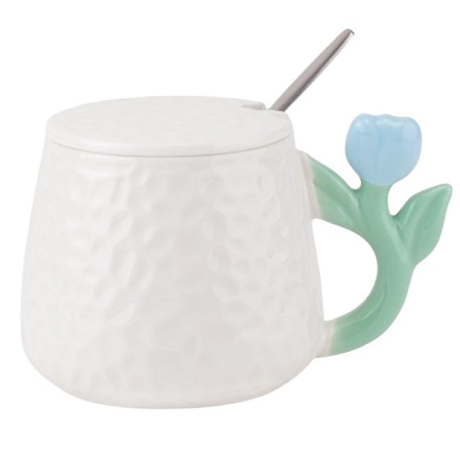 Чашка "Тюльпанчик" блакитний, 400 мл