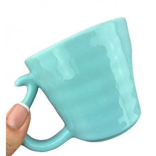 Чашка з блюдцем "Мішка гаммі" блакитна , 250мл.