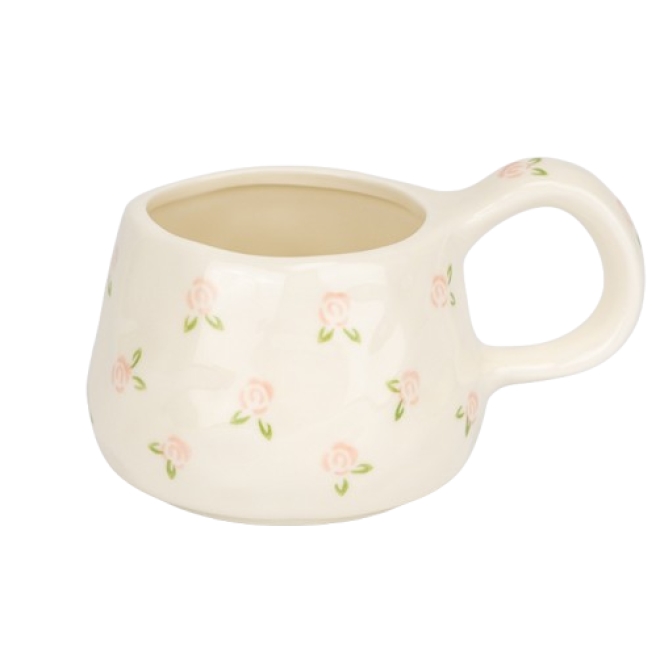 Чашка з блюдцем "Ніжні троянди" 300 мл