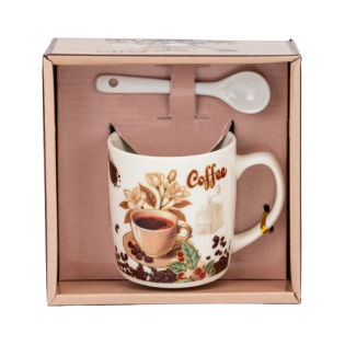 Чашка з ложечкою "Coffee-1", 200 мл.