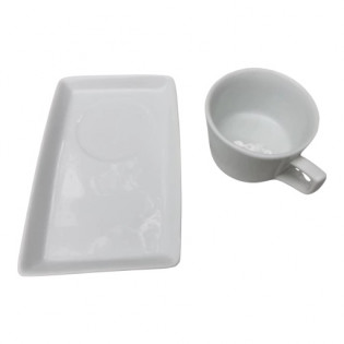 Чашка з прямокутним блюдцем , 125мл