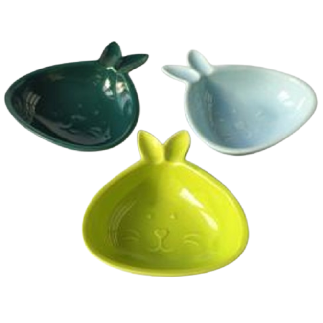 Міні піалочка "Зайка" блакитна , 11,5см