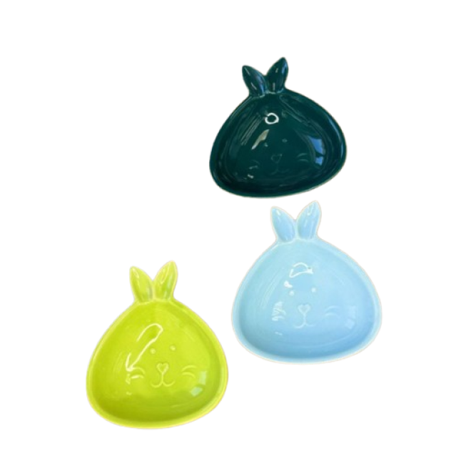 Міні піалочка "Зайка" блакитна , 11,5см