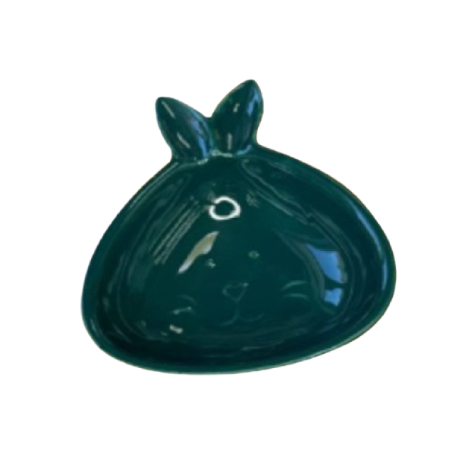 Міні піалочка "Зайка" темно зелена , 11,5см