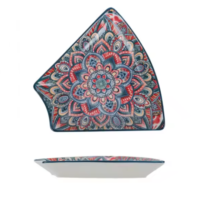 Блюдо-сегмент "Boho" синє 22,5см.
