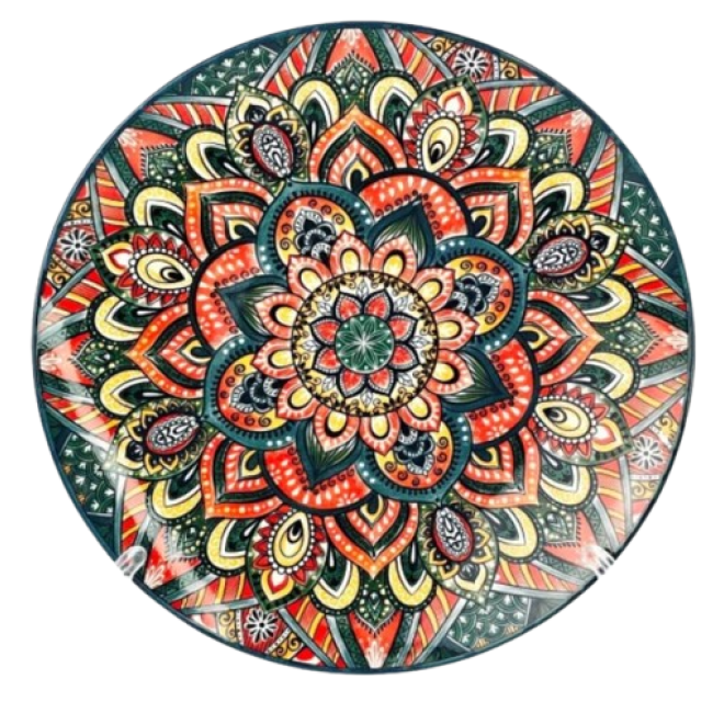 Тарілка "Boho" синя, 22см.