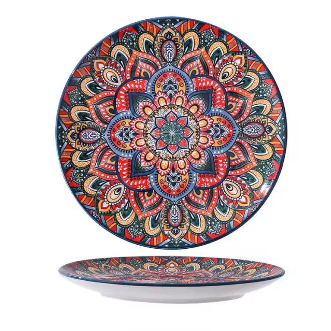 Тарілка "Boho" синя, 22см.
