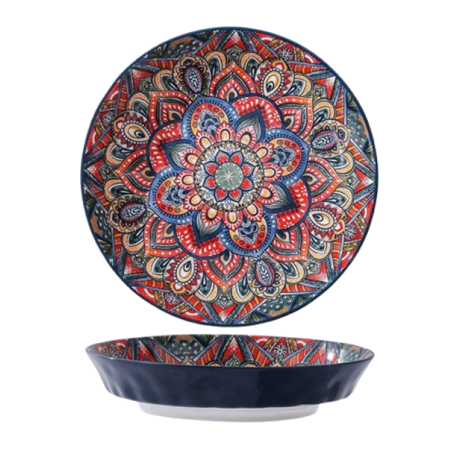 Тарілка глибока "Boho" синя, 700мл.