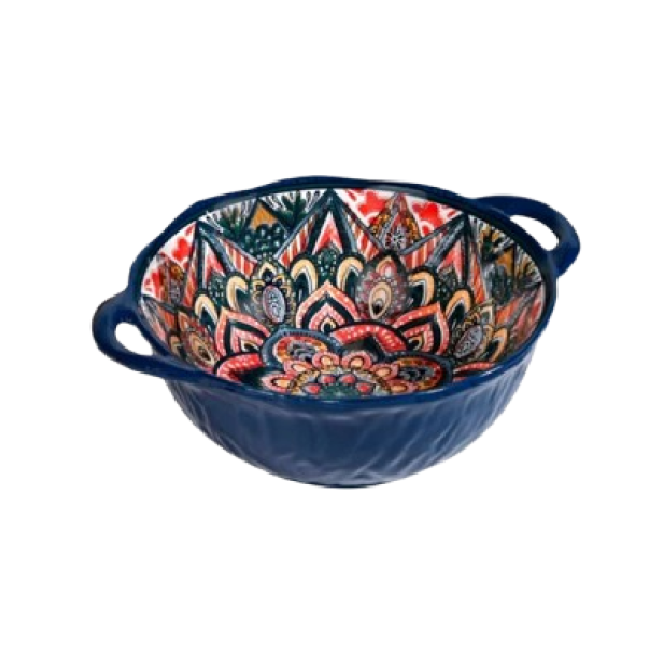 Салатник з ручками "Boho" синій, 1100мл.