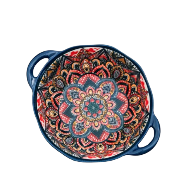 Салатник з ручками "Boho" синій, 1100мл.