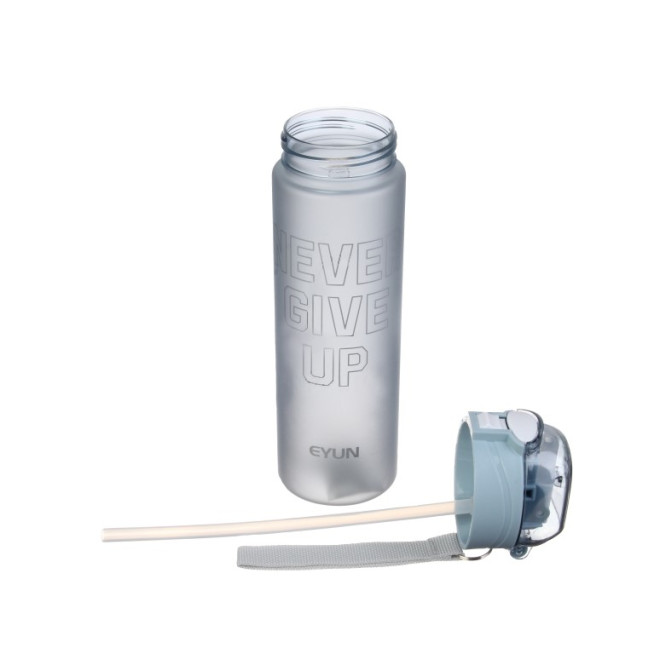 Пляшка спортивна "Never give ap" ,  сіра , 700мл