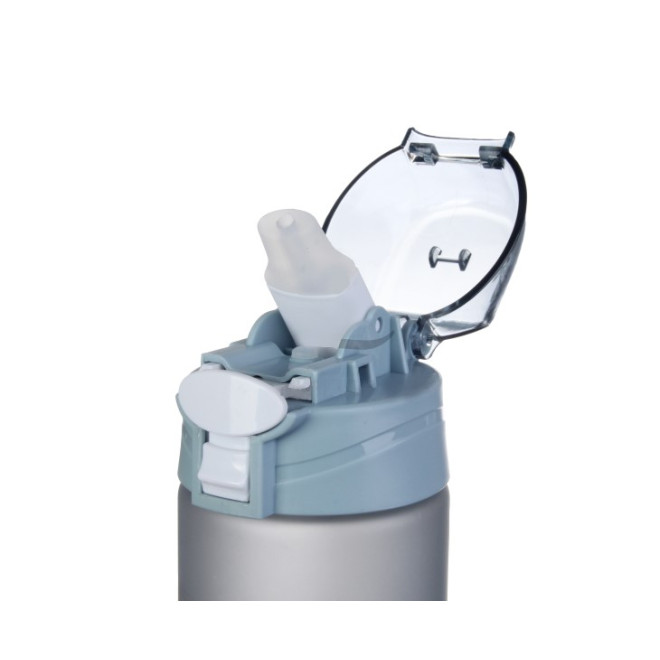 Пляшка спортивна "Never give ap" ,  сіра , 700мл